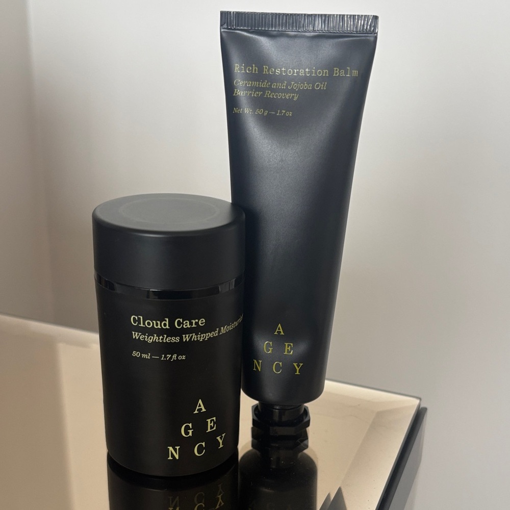Agency Cloud Care restoration balm and whipped moisturizer. New unused sealed.